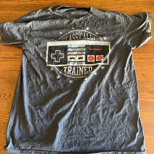 Dark Grey Nintendo Retro Controller Classically Trained T-Shirt